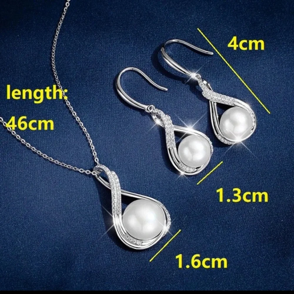 1set Vintage Green Mandala Design Earrings Necklace Set - Picture 2 of 4